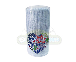 Махровое полотенце Вита с вышивкой "Цветы" 50х90