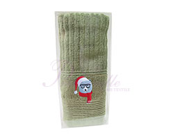 Махровое полотенце Вита с вышивкой "Mr.Bear" 34х70